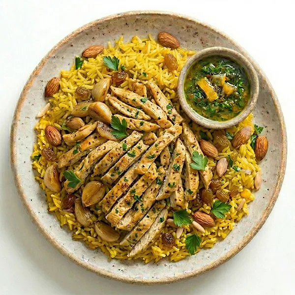 East African Coconut Chicken Stew with Turmeric Rice